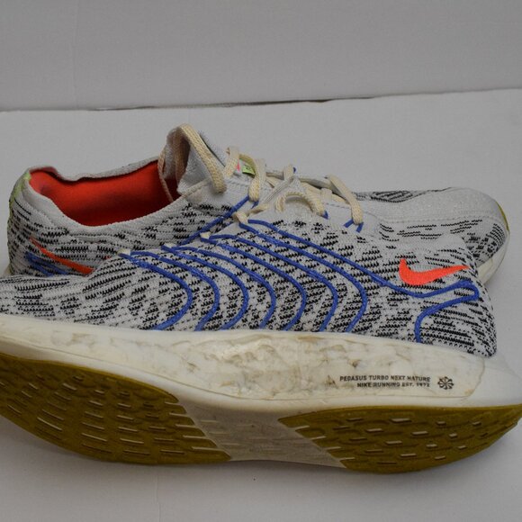 Nike Pegasus Turbo Next Nature Men's Athletic Running Shoes Pure Platinum - 10.5 - Picture 11 of 12